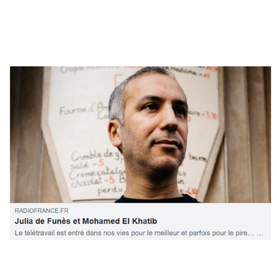 Le télétravail est entré dans nos vies pour le meilleur et parfois pour le pire… / Un monde nouveau - Radio France